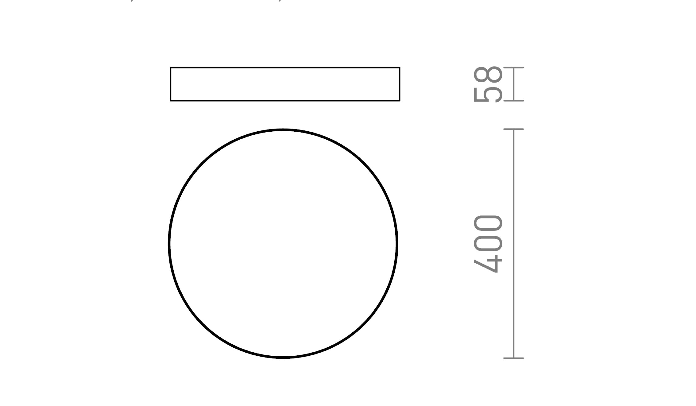 LARISA R 40 Deckenleuchte lampe - Product sketch