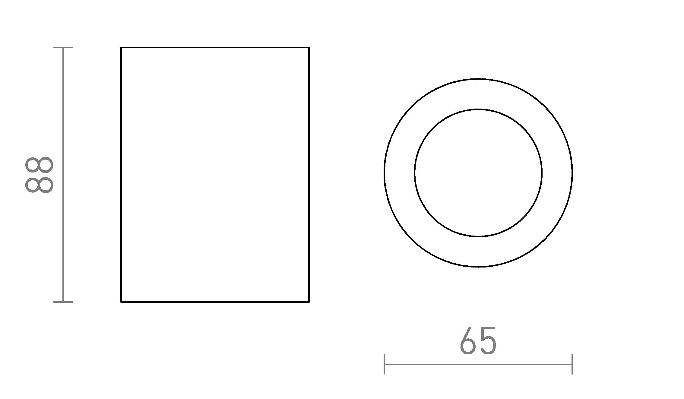 LOLA 88 Deckenleuchte lampe - Product sketch
