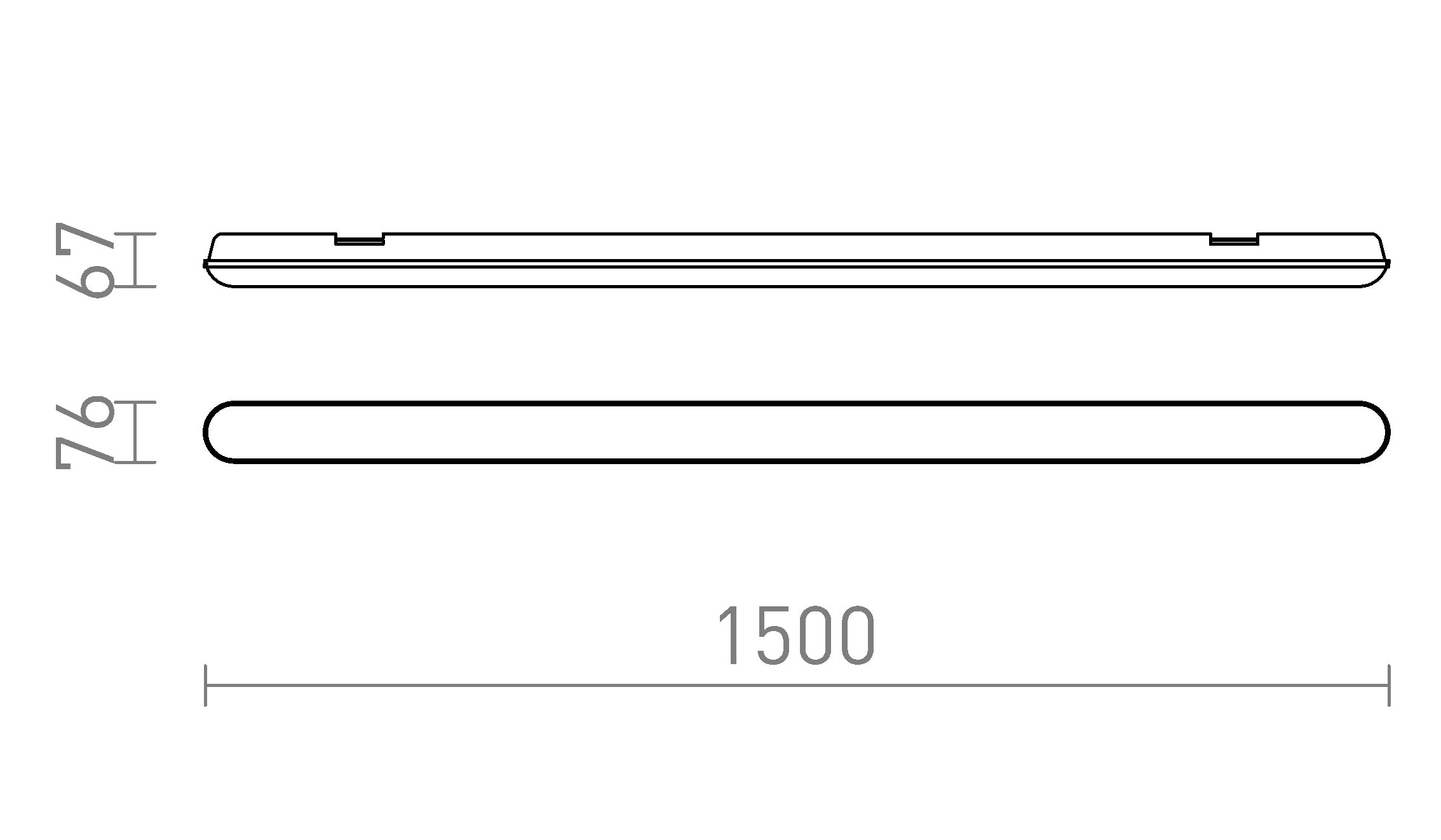 TRIDENT PRO 150 Körper - Product sketch
