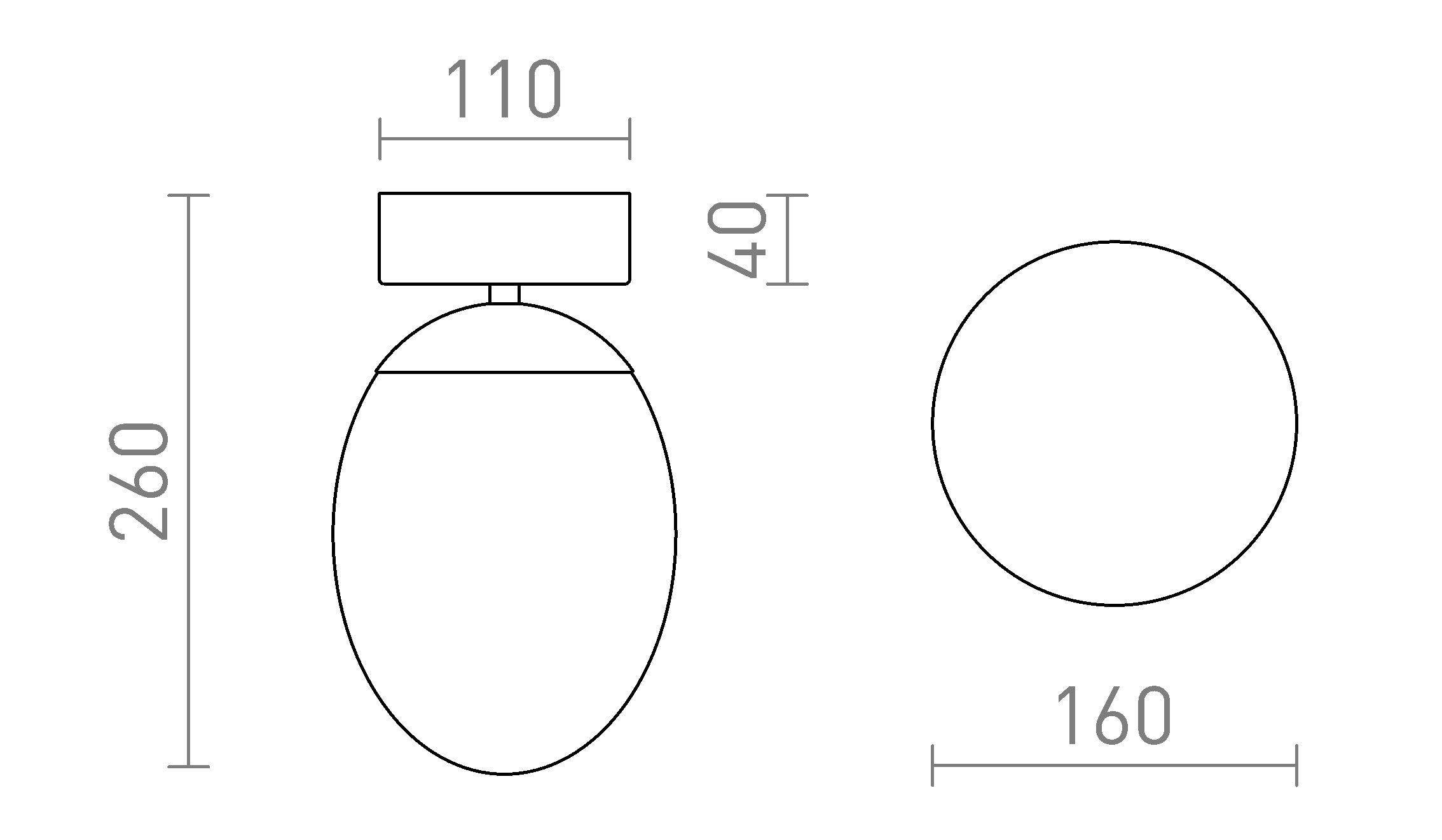 MERINGUE 16 Deckenleuchte lampe - Product sketch