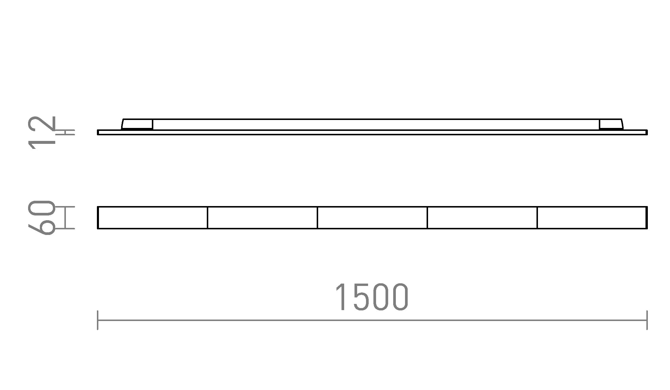 FLATLINE 150 za 3F tirni sistem - Product sketch