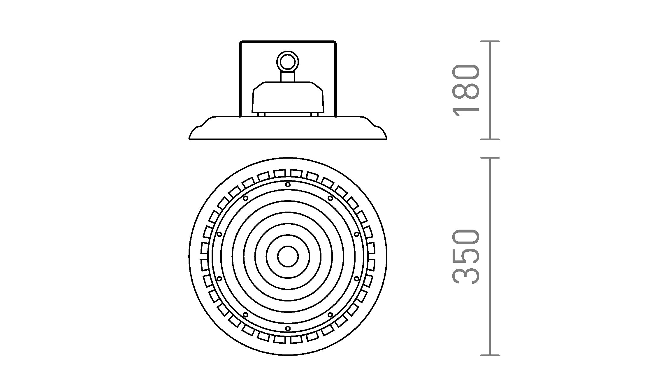 MEGALOS PRO 35 corps - Product sketch