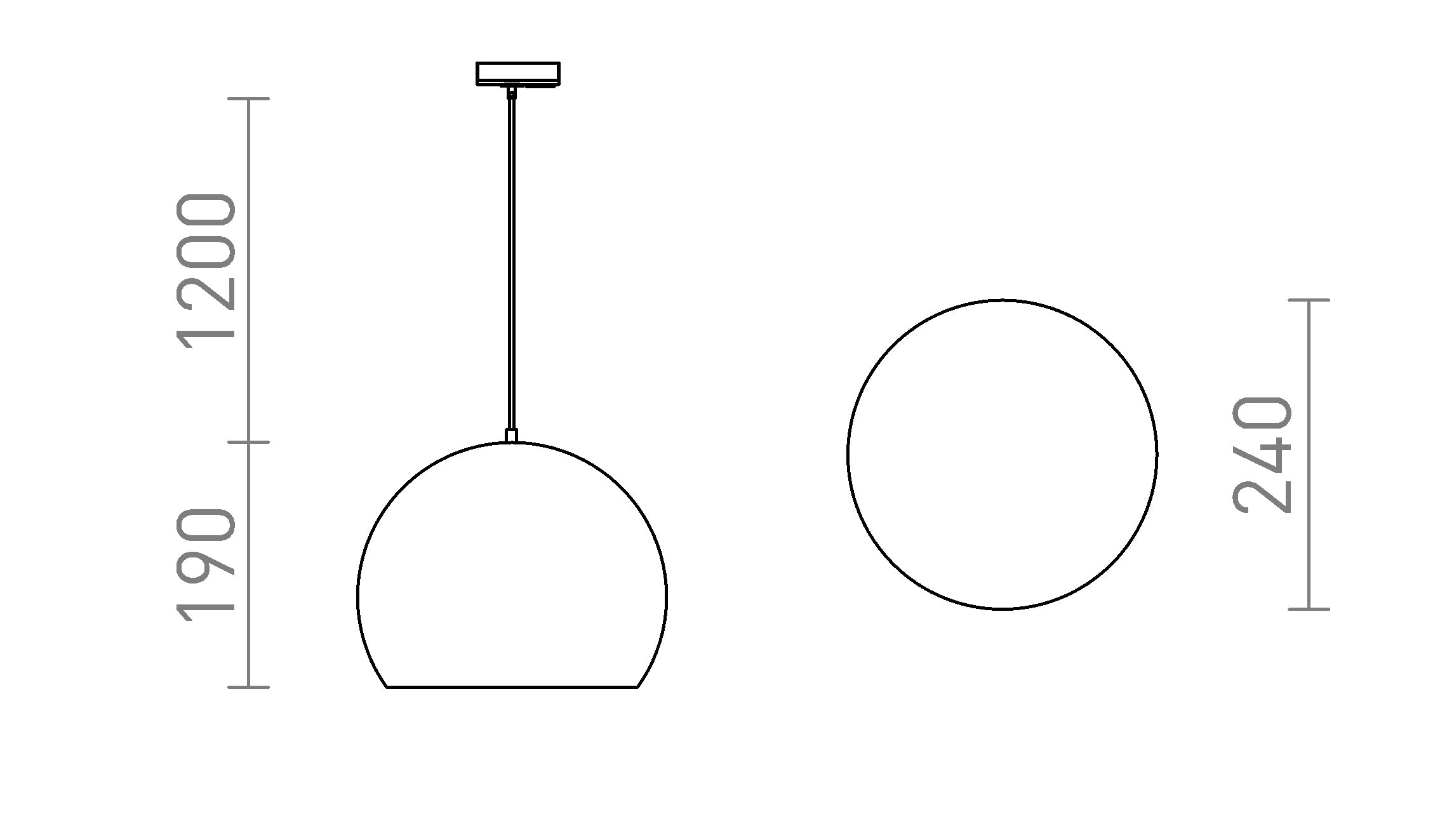 BLONDIE 25 pour rail monophasé - Product sketch