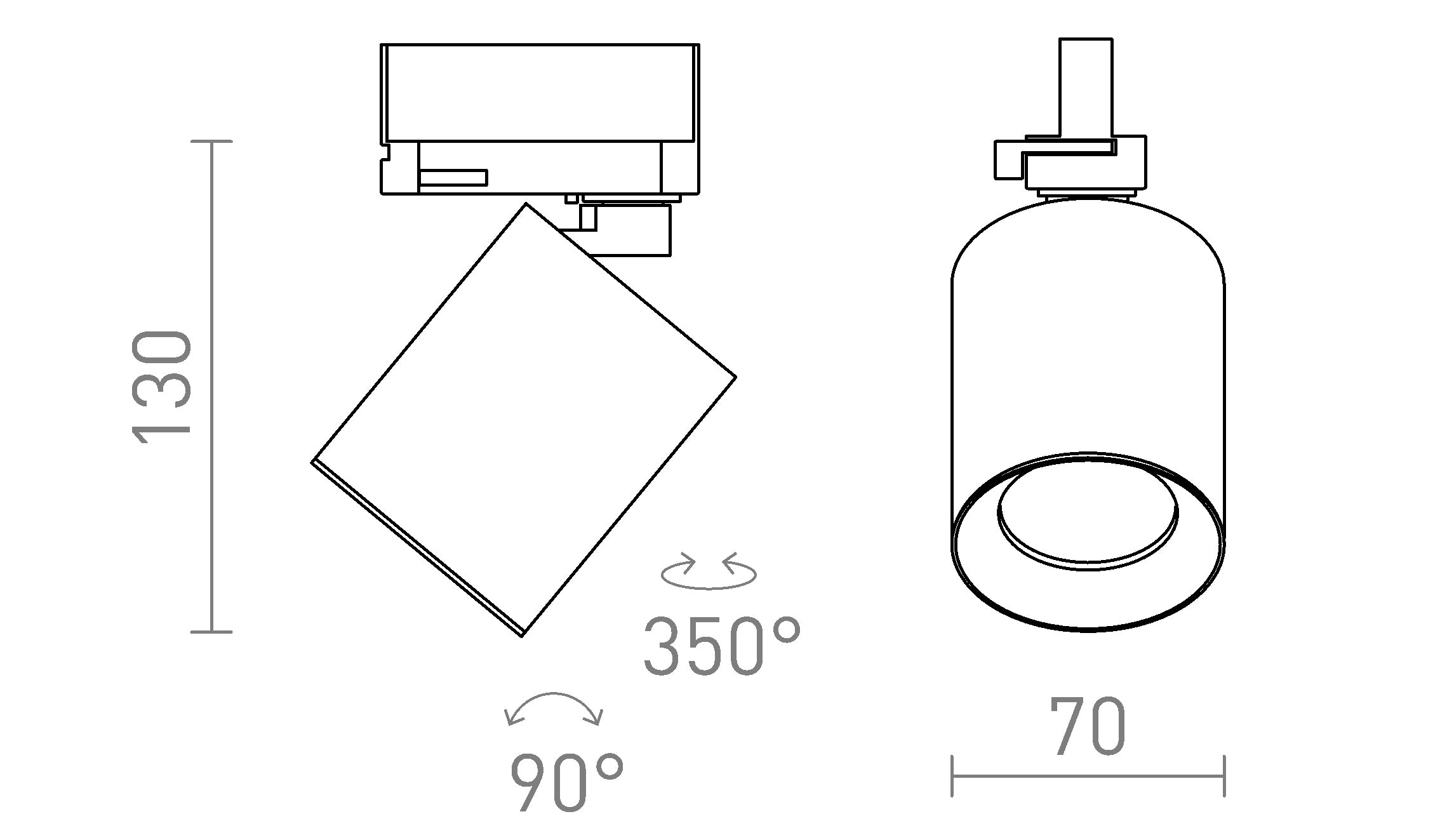 DARIO do 3-faz. szyny - Product sketch
