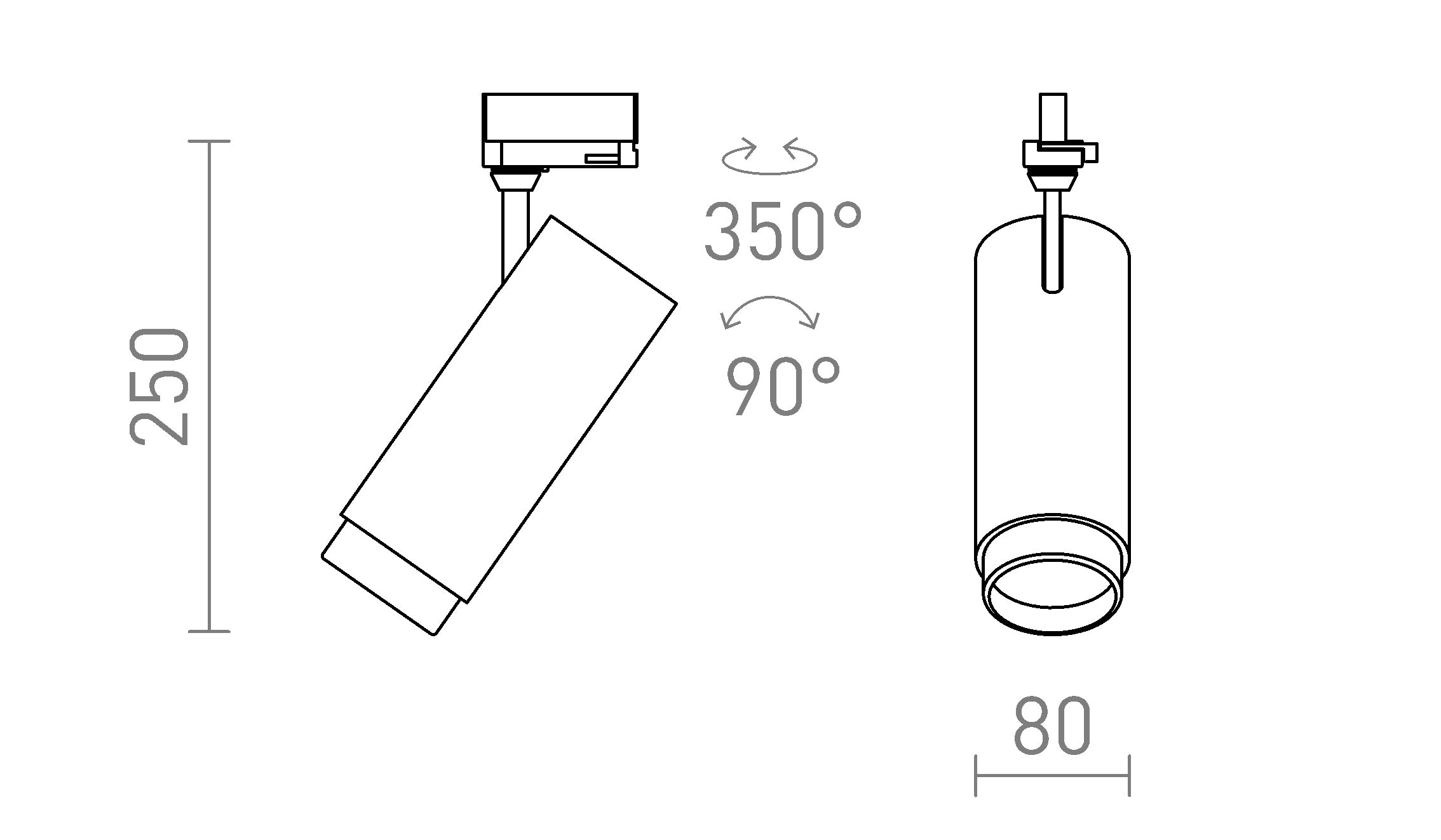 FOCUS 30 DIMM do 3-faz. szyny - Product sketch