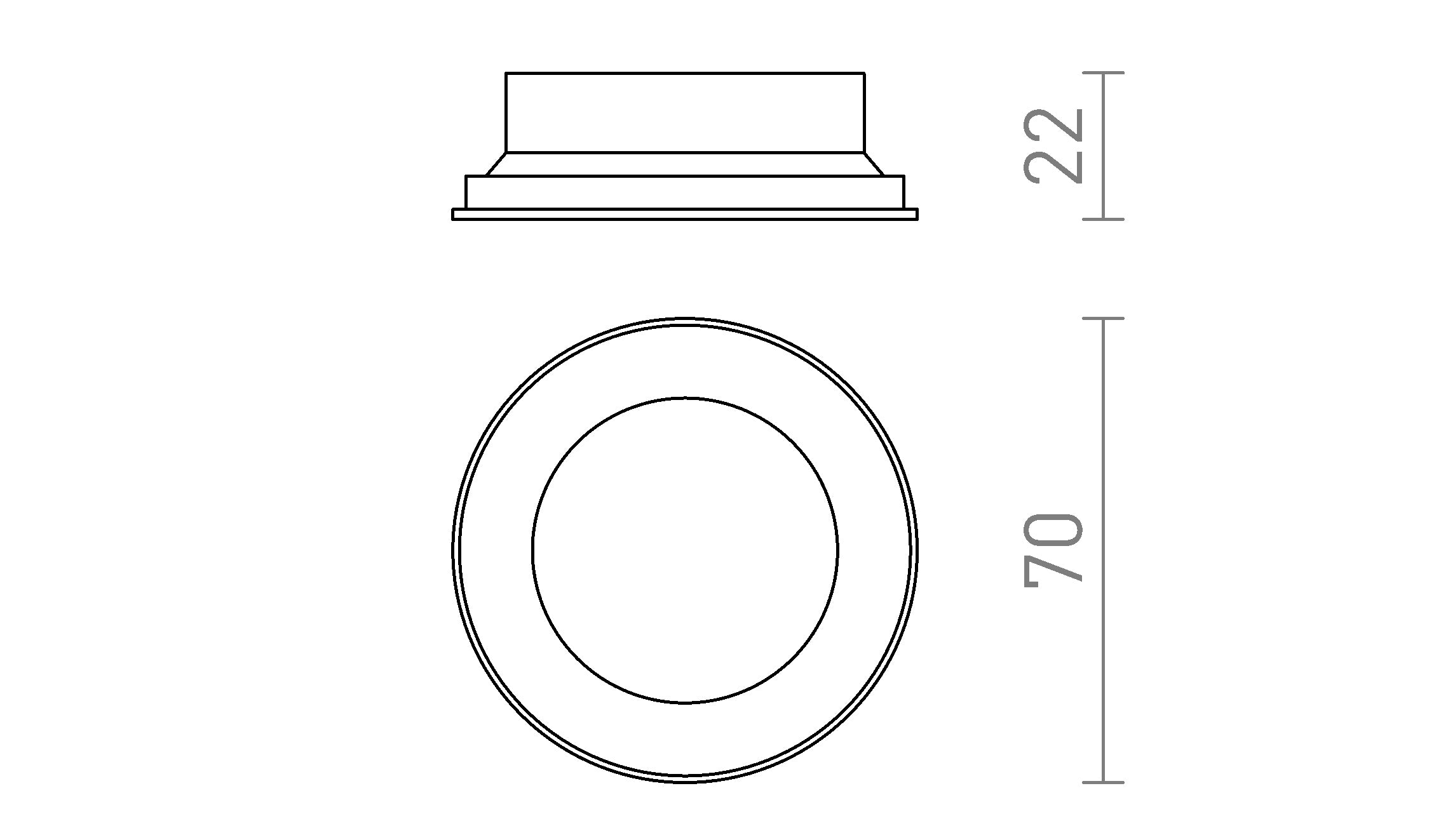 DARIO dekorativer Ring - Product sketch