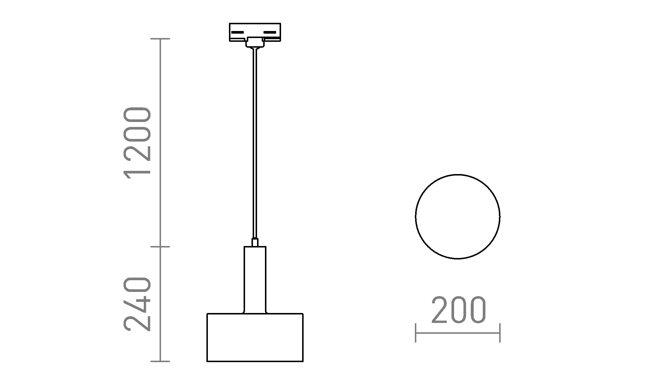GIULIA 20 for 3-circuit tracks - Product sketch