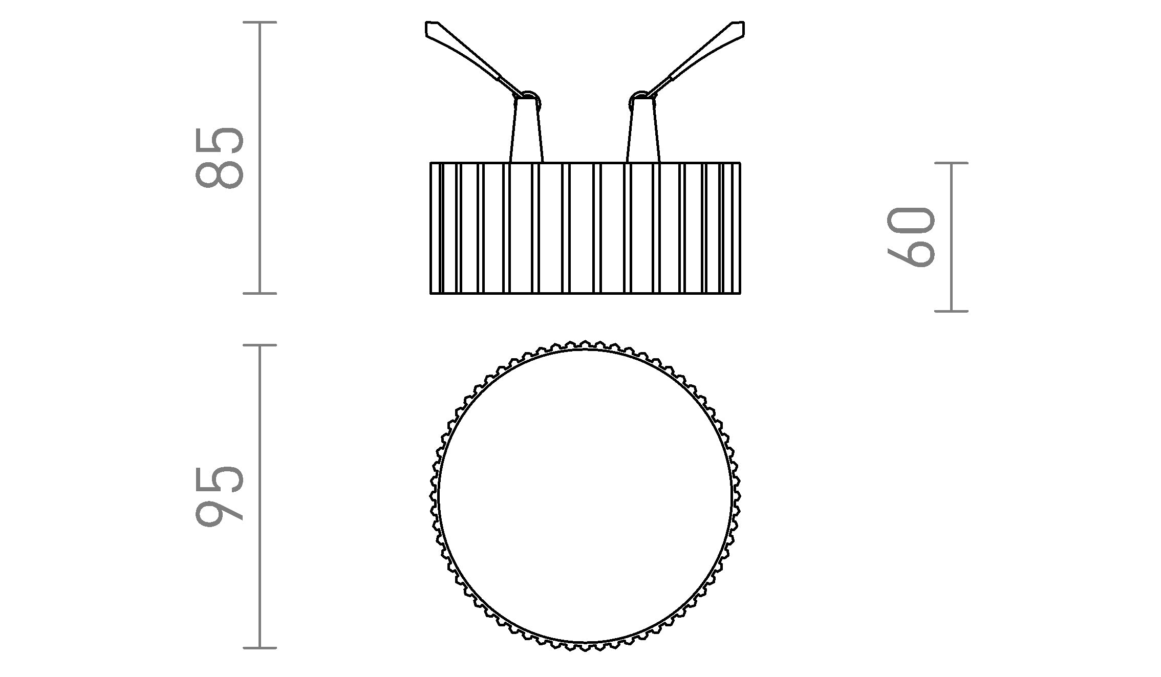 MARENGA RL1 40 Einbauleuchte lampe - Product sketch
