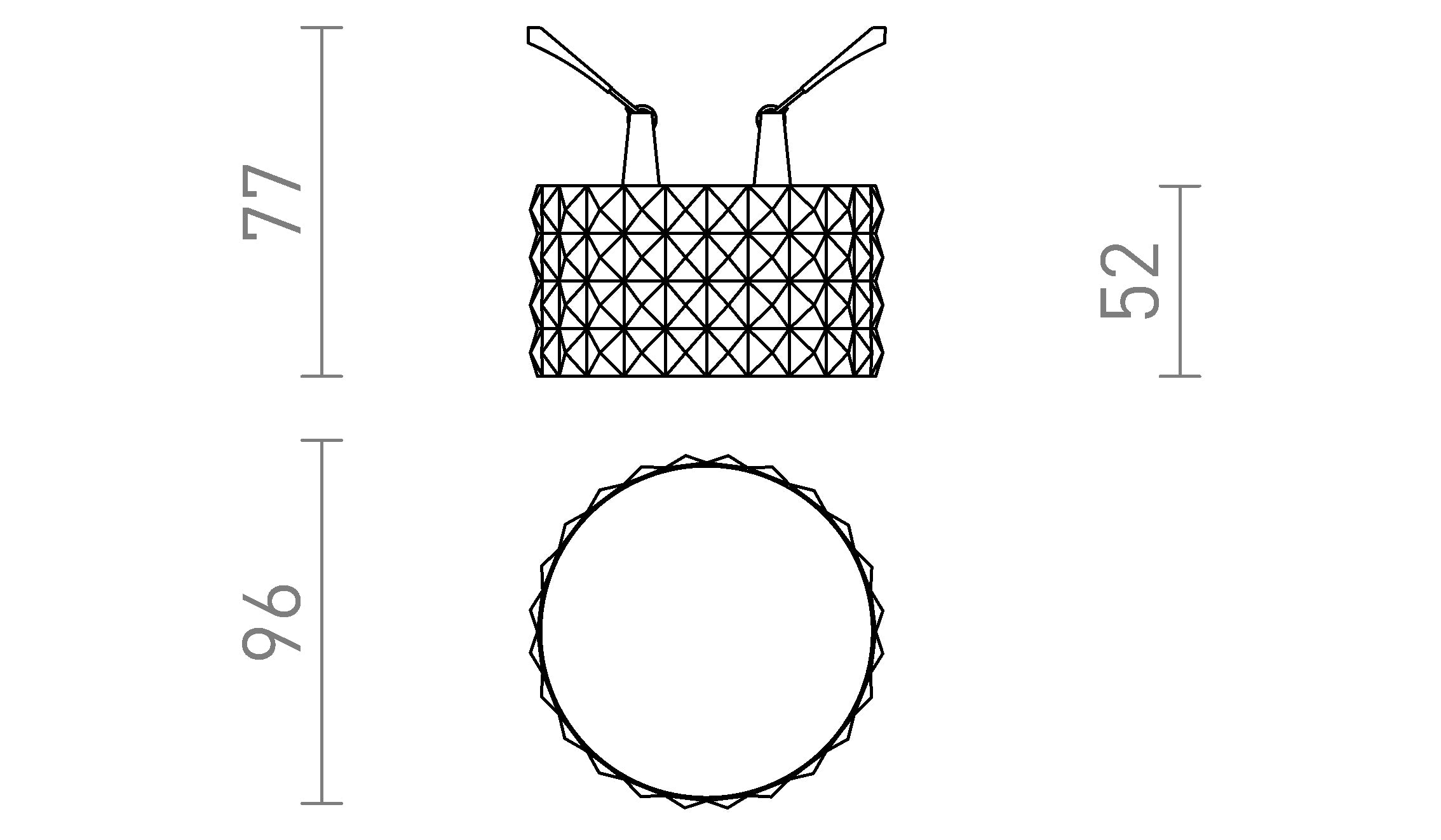 MARENGA RD4 52 Einbauleuchte lampe - Product sketch