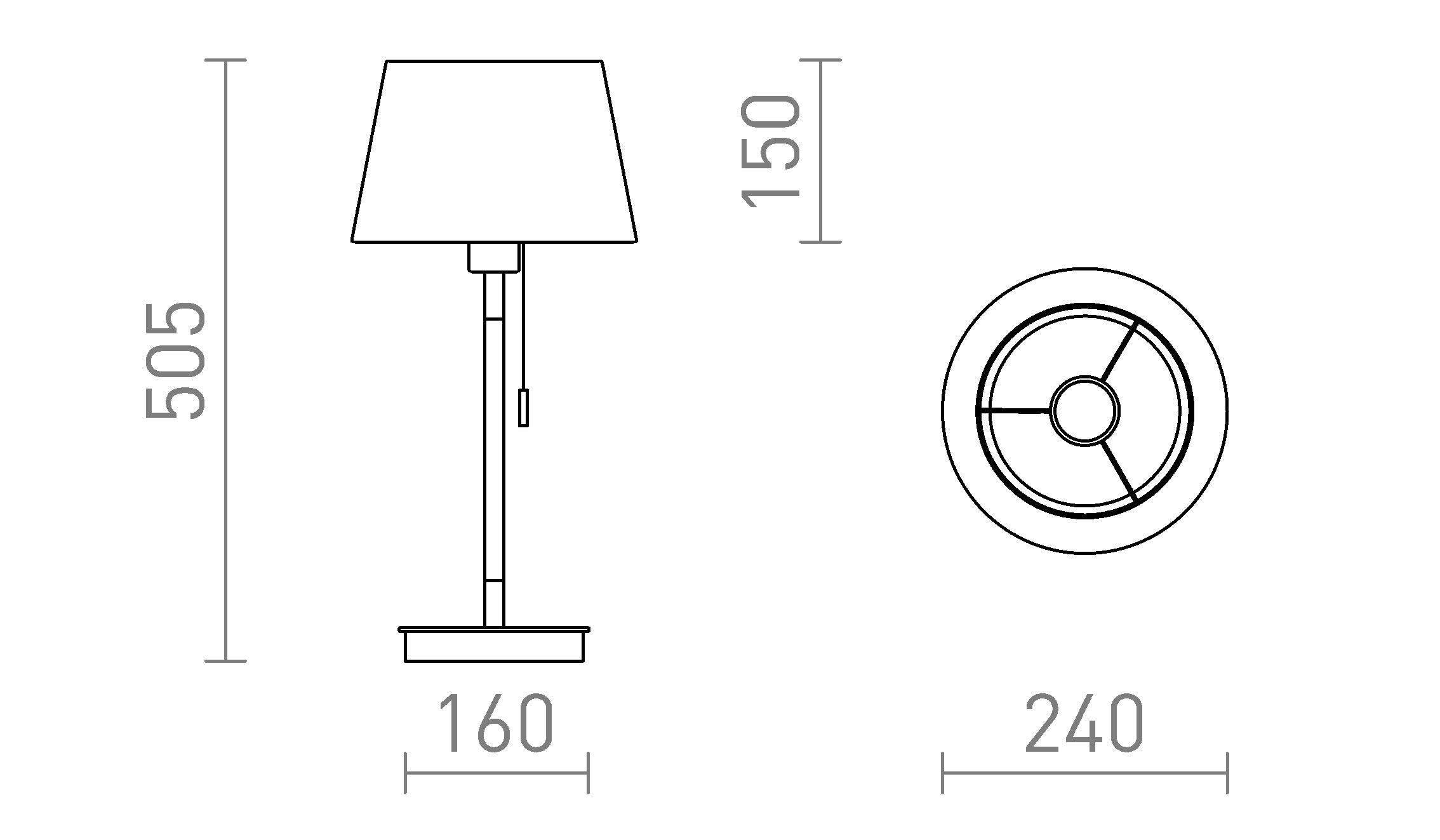 KEITH/ALVIS 24 настолна c USB - Product sketch