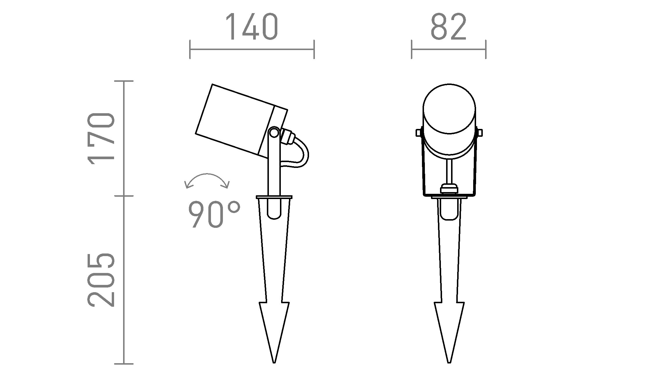 NAVONA mit Edrspieß lampe - Product sketch