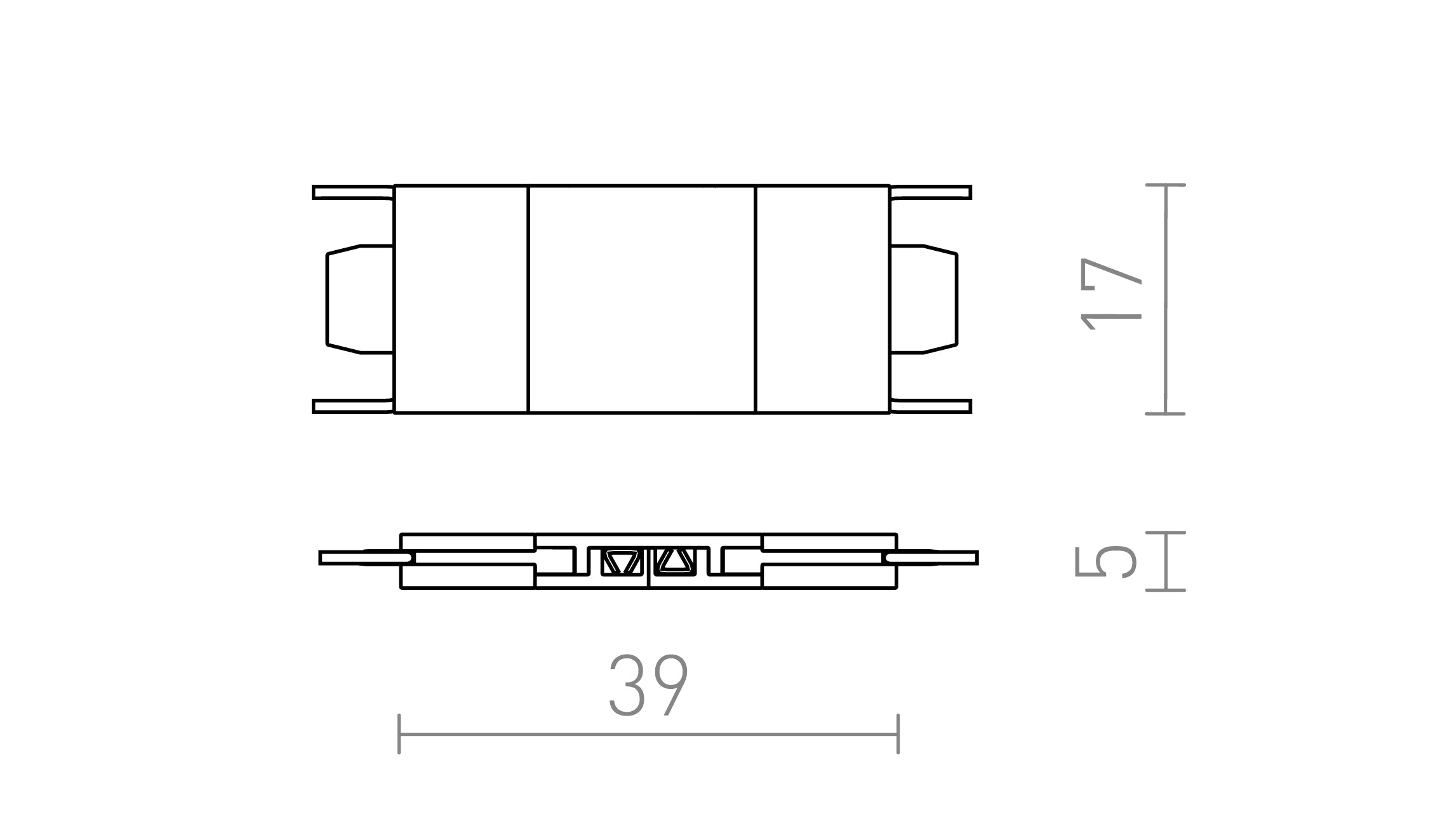 VEGA suora kytkin - Product sketch