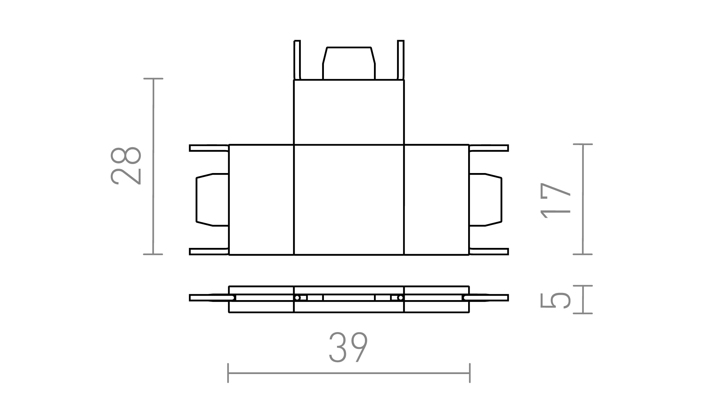 VEGA T Verbinder - Product sketch