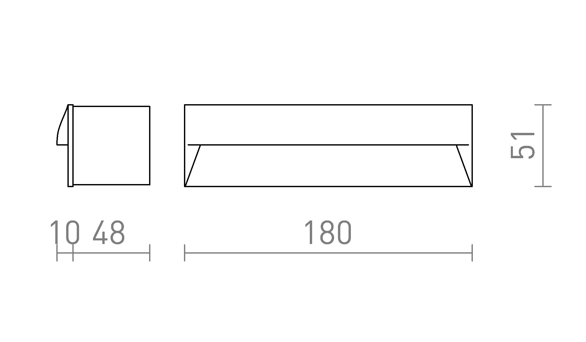 REP 18 Einbauleuchte lampe - Product sketch