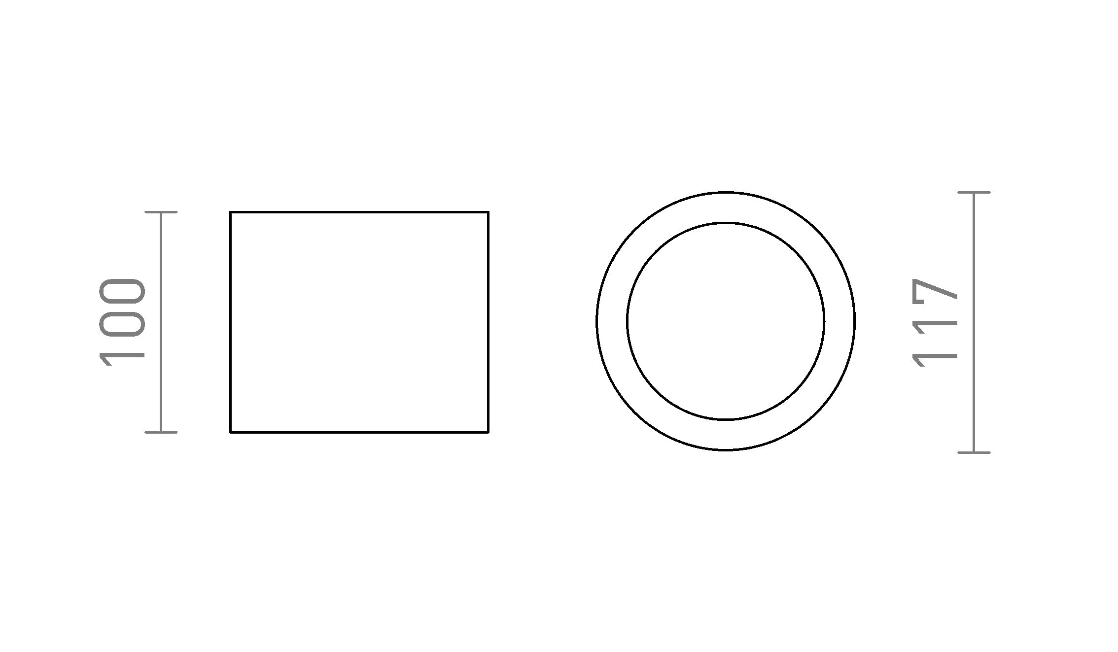 KAYAL tak lampa - Product sketch
