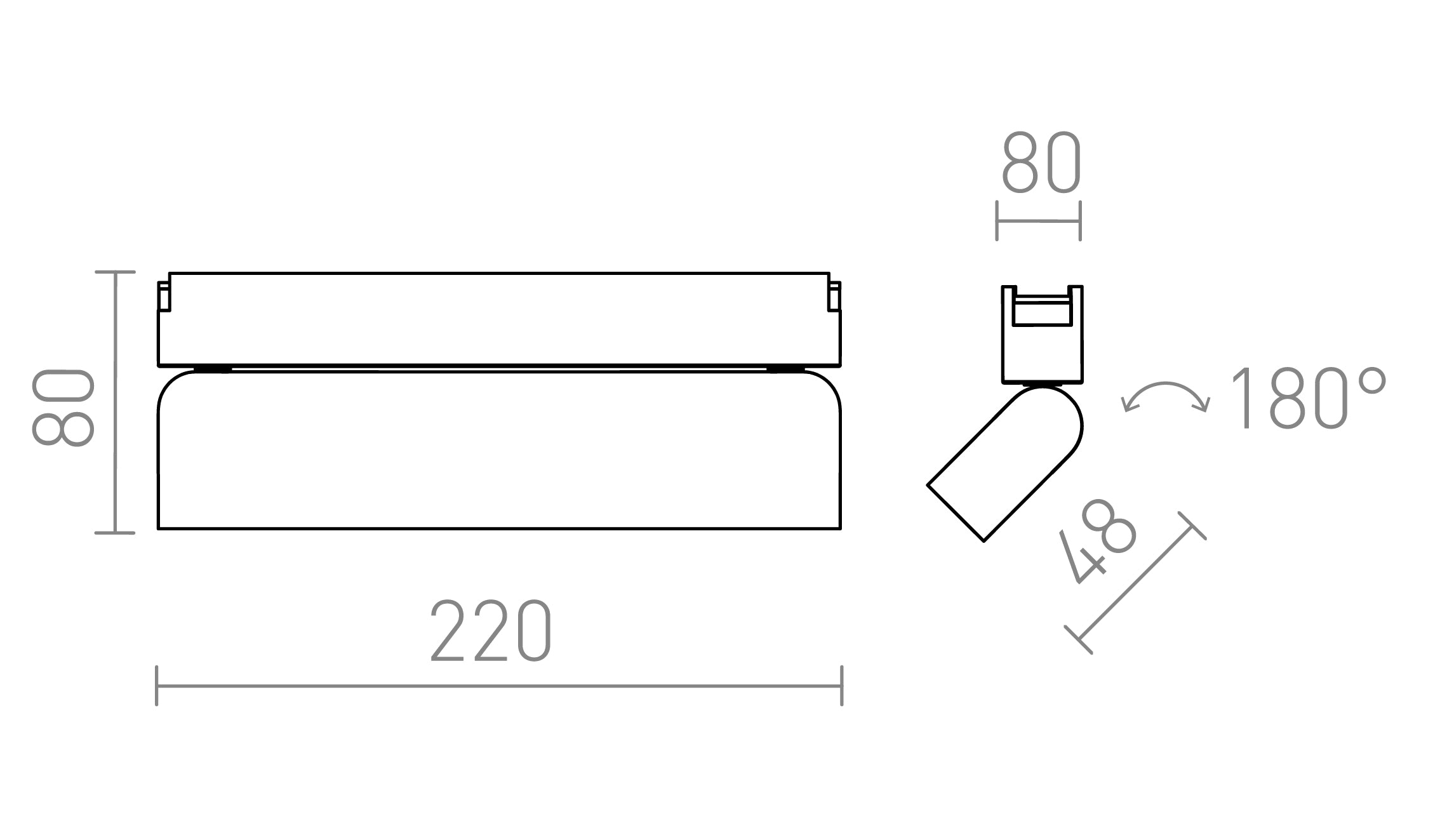 OXONIA 22 met kantelfunctie voor het VEGA/WAVE-systeem - Product sketch
