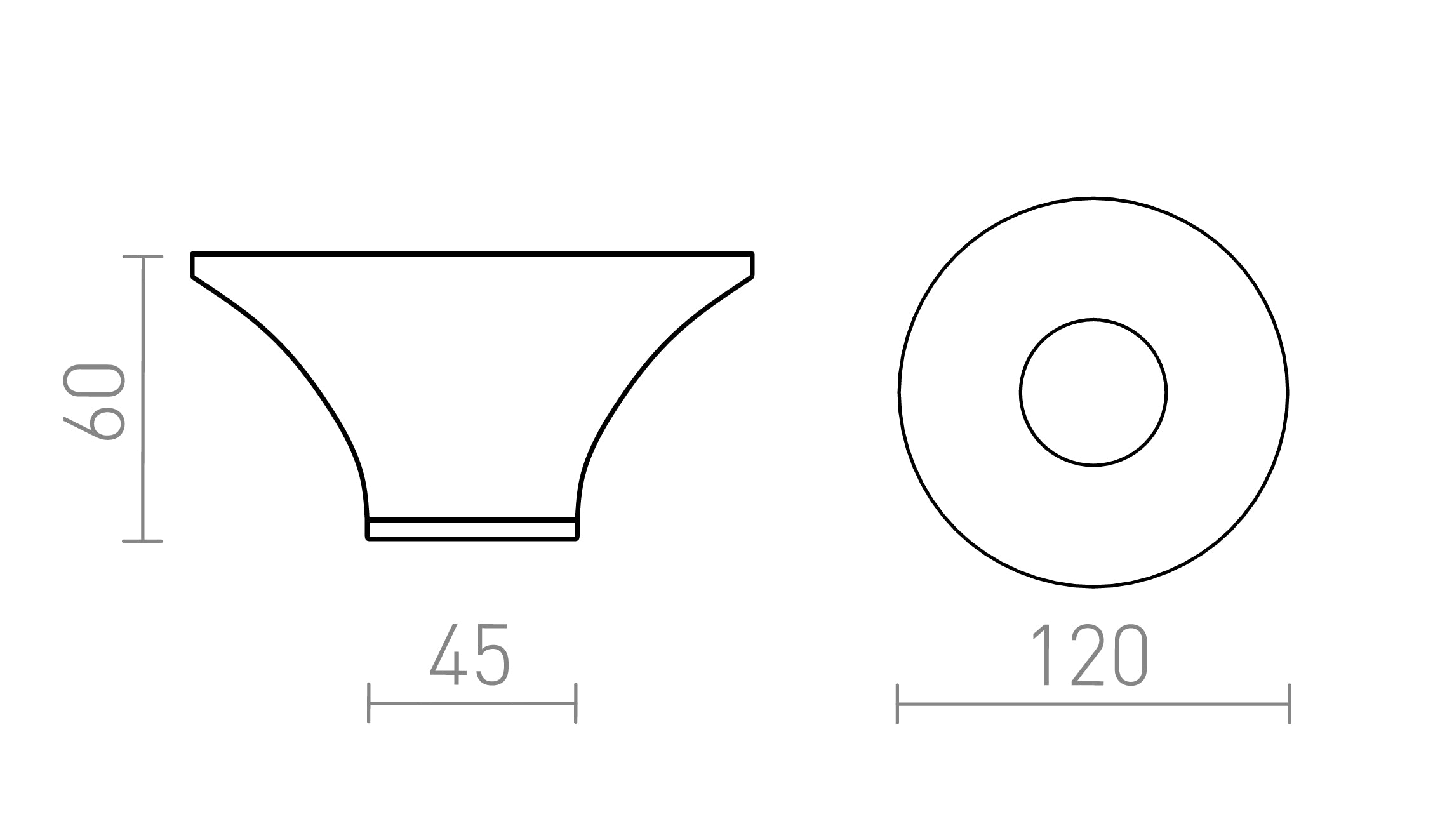 BOY stropna lampa - Product sketch