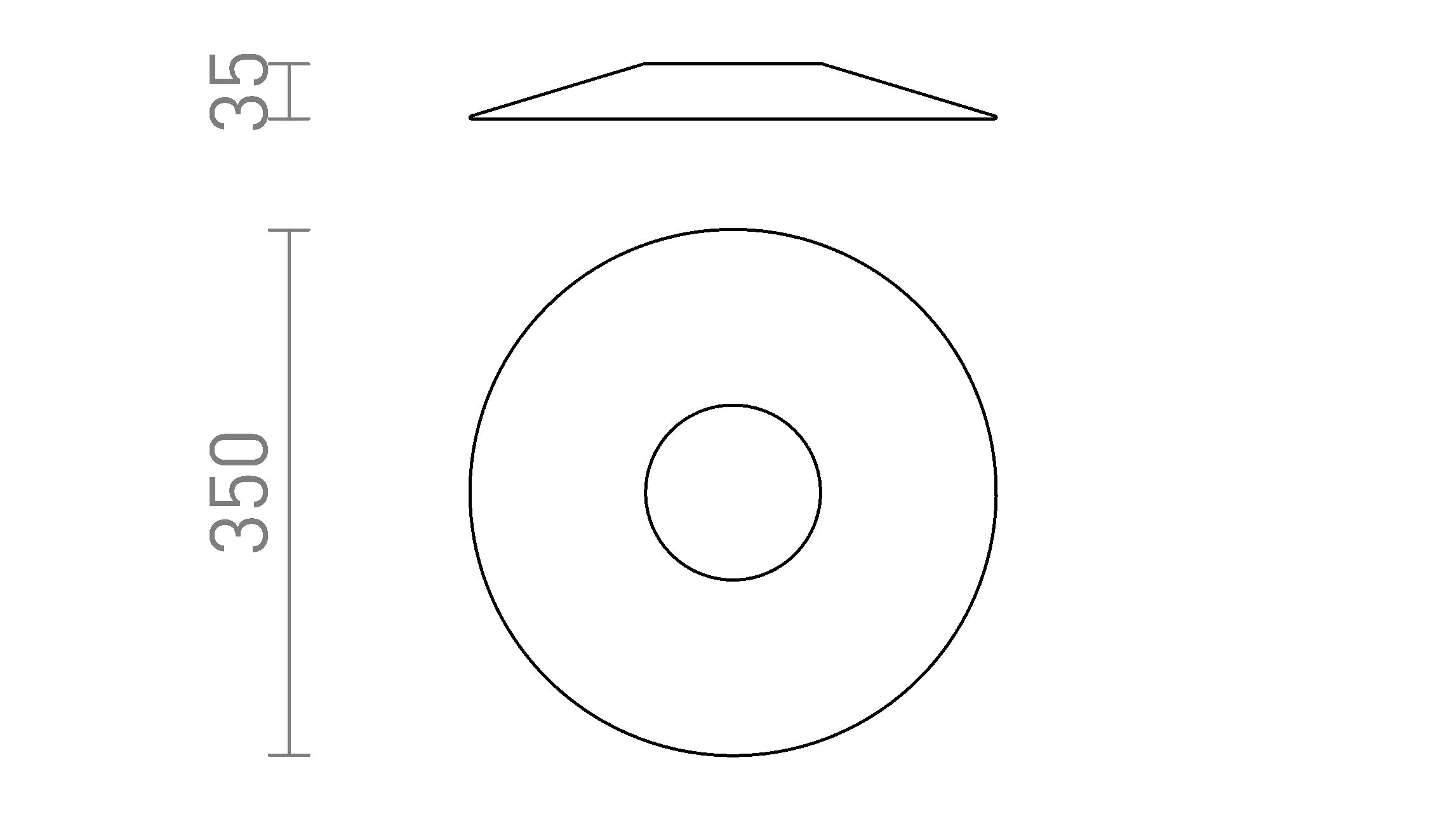 SFERA 35/4 paralume - Product sketch