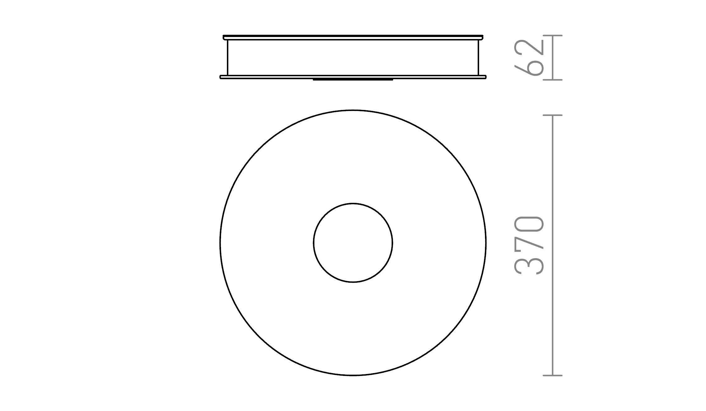 ASTERI LED Deckenleuchte lampe - Product sketch