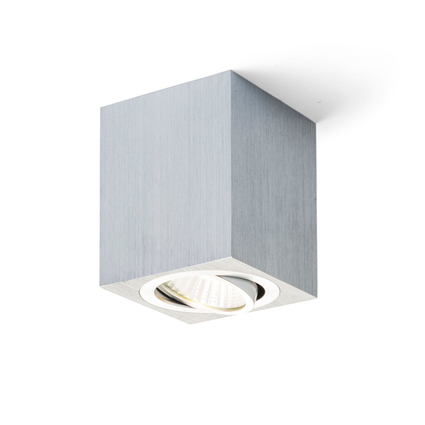 RENDL Outlet MAYO SQ ceiling directional brushed aluminum 230V/700mA LED 9W 36° 2700K R10325 3