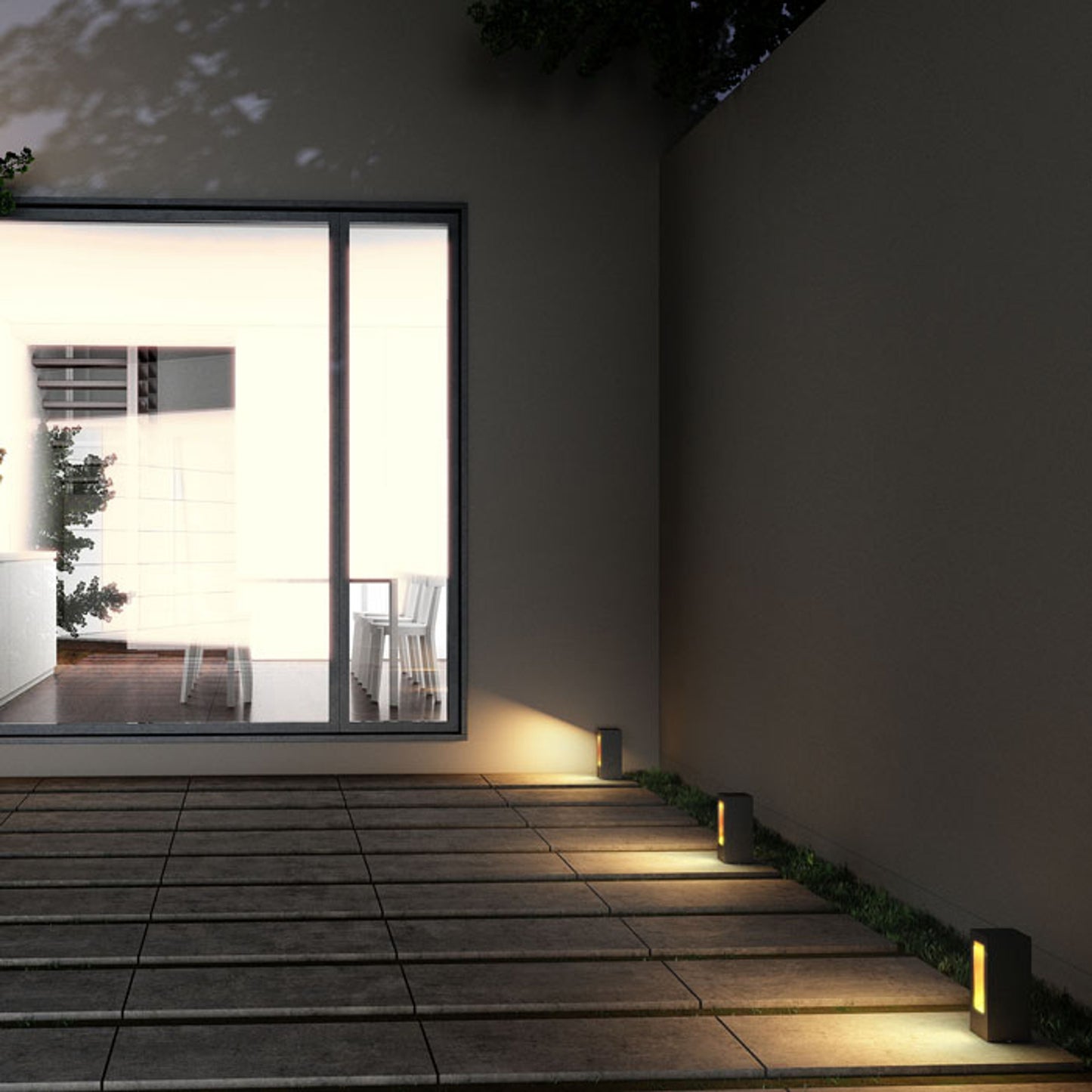 RENDL outdoor lamp TREEZA LED 25 bollard anthracite grey 230V LED 7W 60° IP54 3000K R10380 6