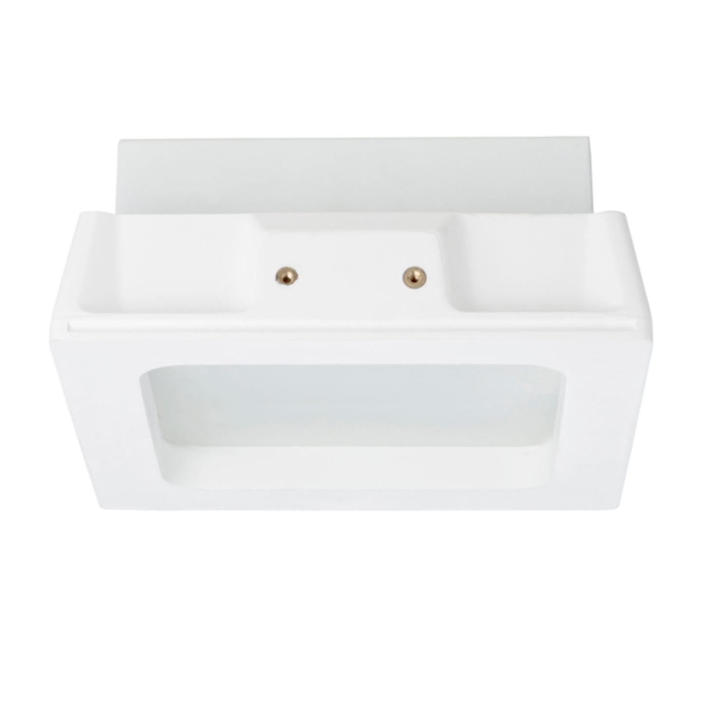 RENDL recessed light MIA SQ recessed plaster/satinated glass 230V LED E27 2x11W R10443 3