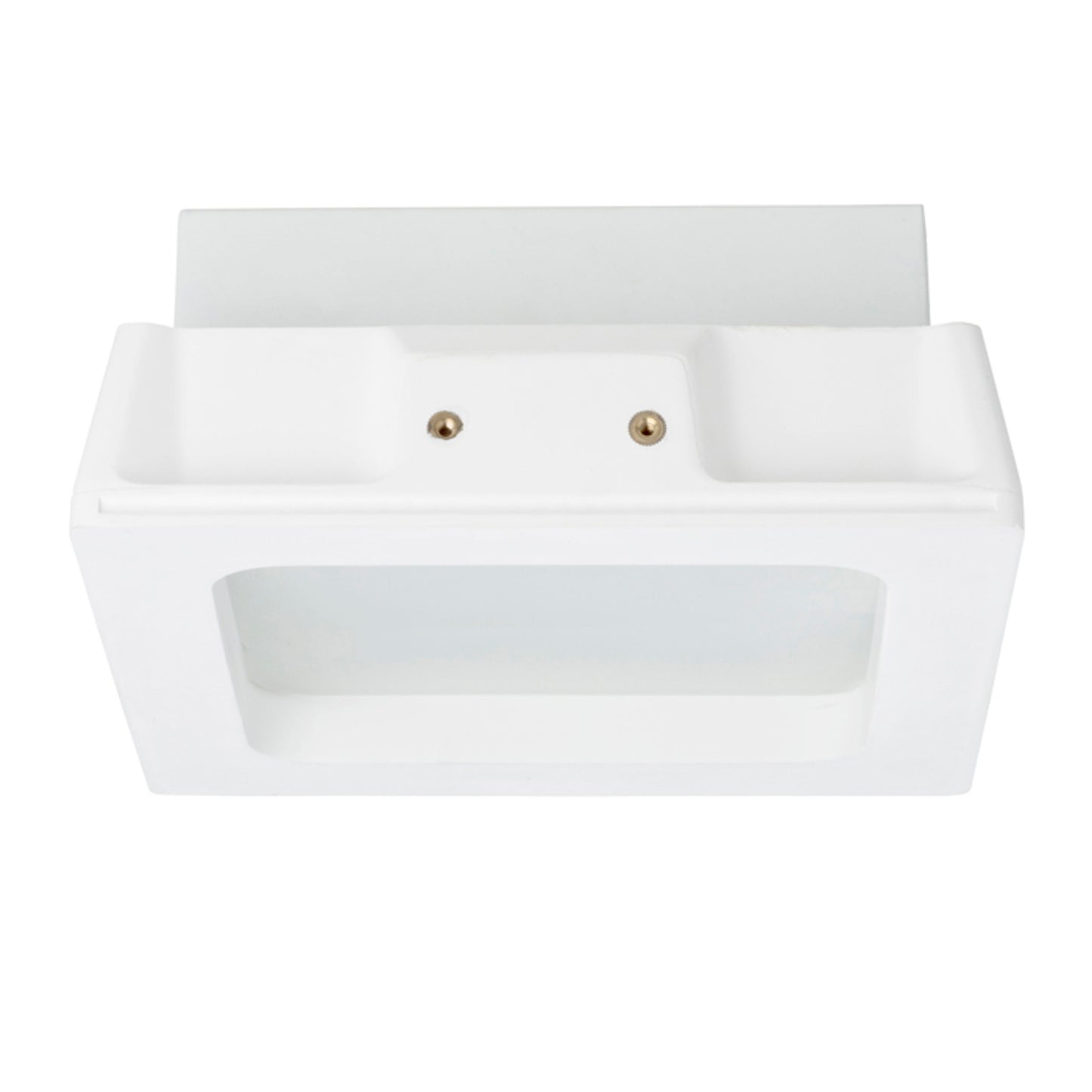 RENDL recessed light MIA SQ recessed plaster/satinated glass 230V LED E27 2x11W R10443 5