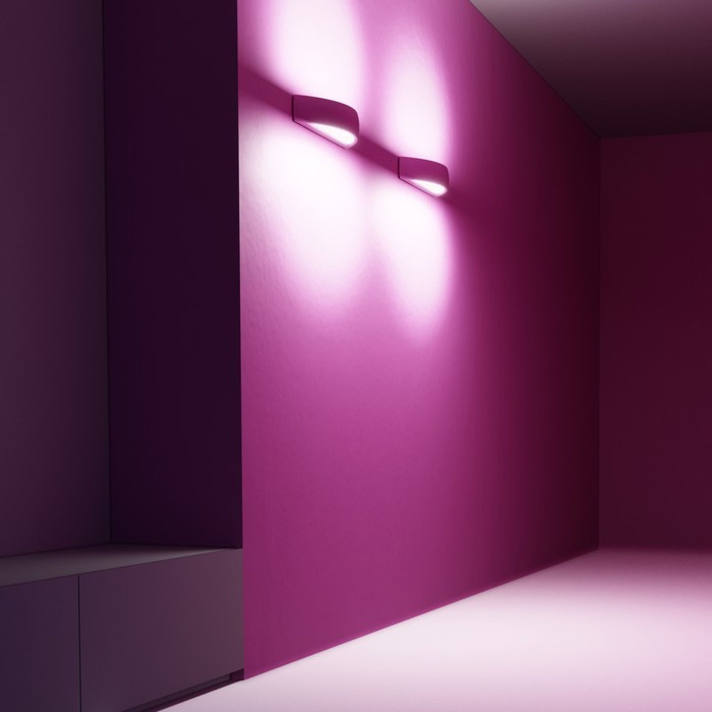 RENDL wall lamp CRESCENT L wall plaster 230V LED E14 2x6W R10451 3