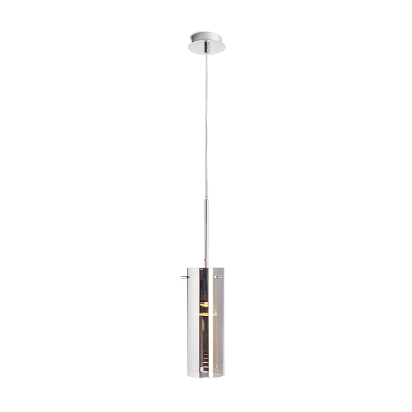 RENDL pendant lamp SANSSOUCI I pendant chrome-tinted glass 230V LED E27 15W R10509 1