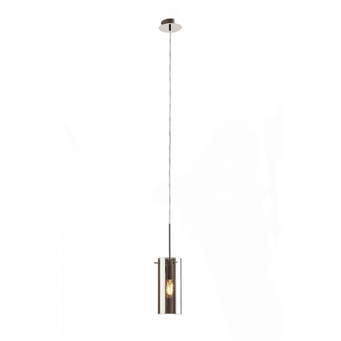 RENDL pendant lamp SANSSOUCI I pendant chrome-tinted glass 230V LED E27 15W R10509 6