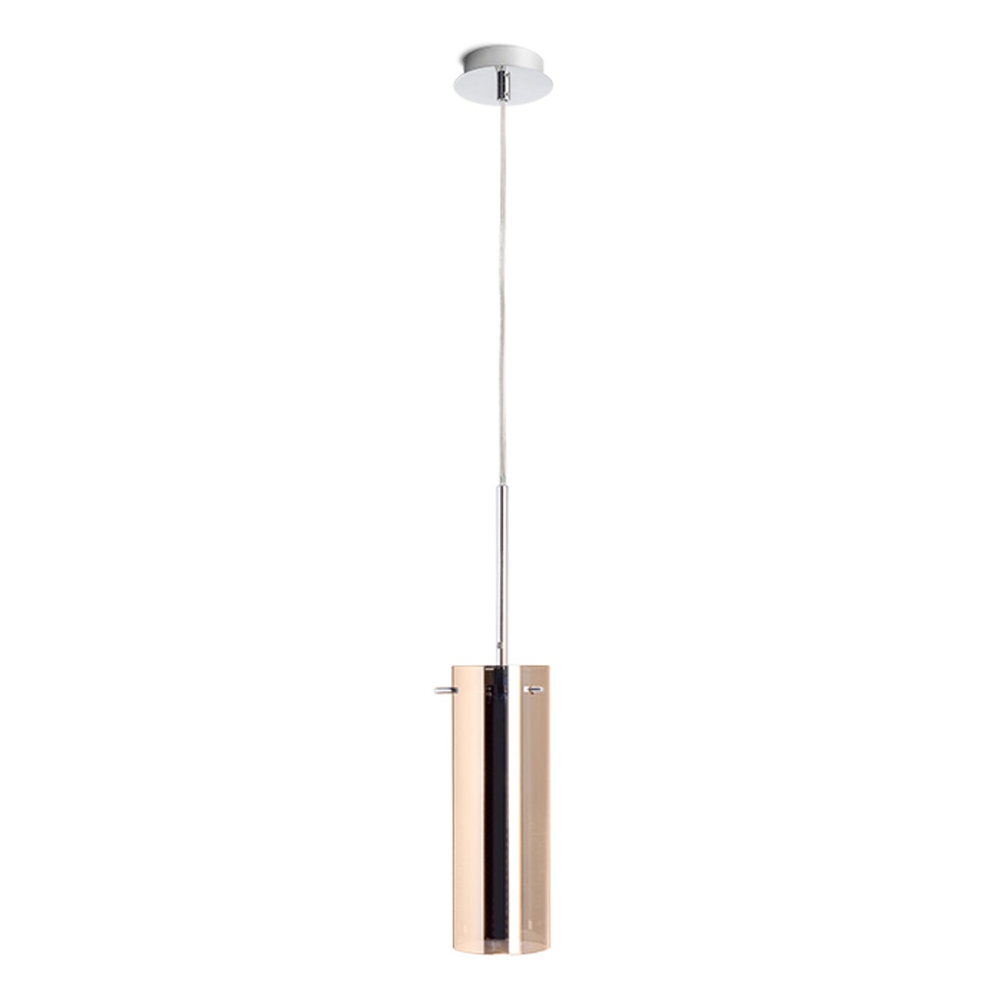 RENDL pendant lamp SANSSOUCI I pendant copper-tinted glass 230V LED E27 15W R10511 1