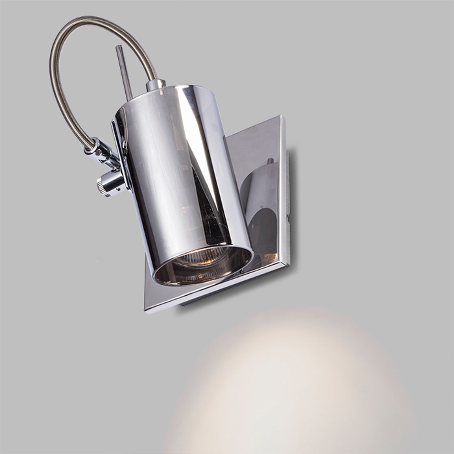 RENDL spotlight BUGSY I wall chrome-tinted glass 230V GU10 50W R10521 5