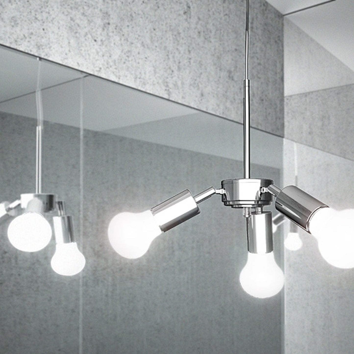 RENDL shades, shade bases, pendent sets TRIX pendant set chrome 230V LED E27 3x15W R10615 7