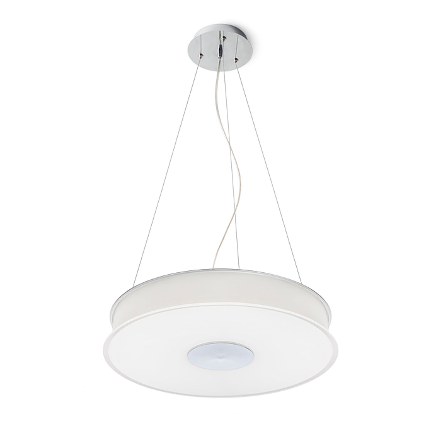 RENDL pendant lamp ASTERI pendant satinated glass/chrome 230V 2GX13 40W R10626 1