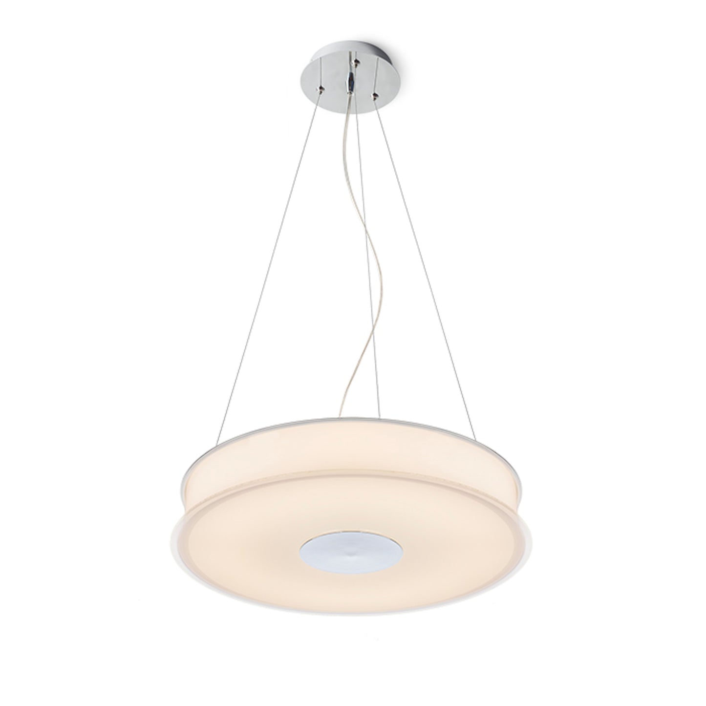RENDL pendant lamp ASTERI pendant satinated glass/chrome 230V 2GX13 40W R10626 2