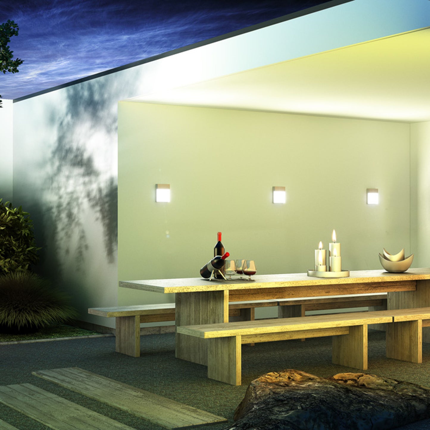 RENDL outdoor lamp VERIA wall silver grey 230V LED 6W 116° IP54 3000K R11169 7