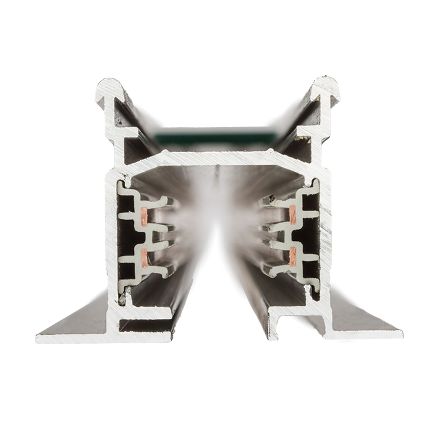 RENDL 3-circuit track system EUTRAC 2m 3-circuit track recessed white 230V R11306 2