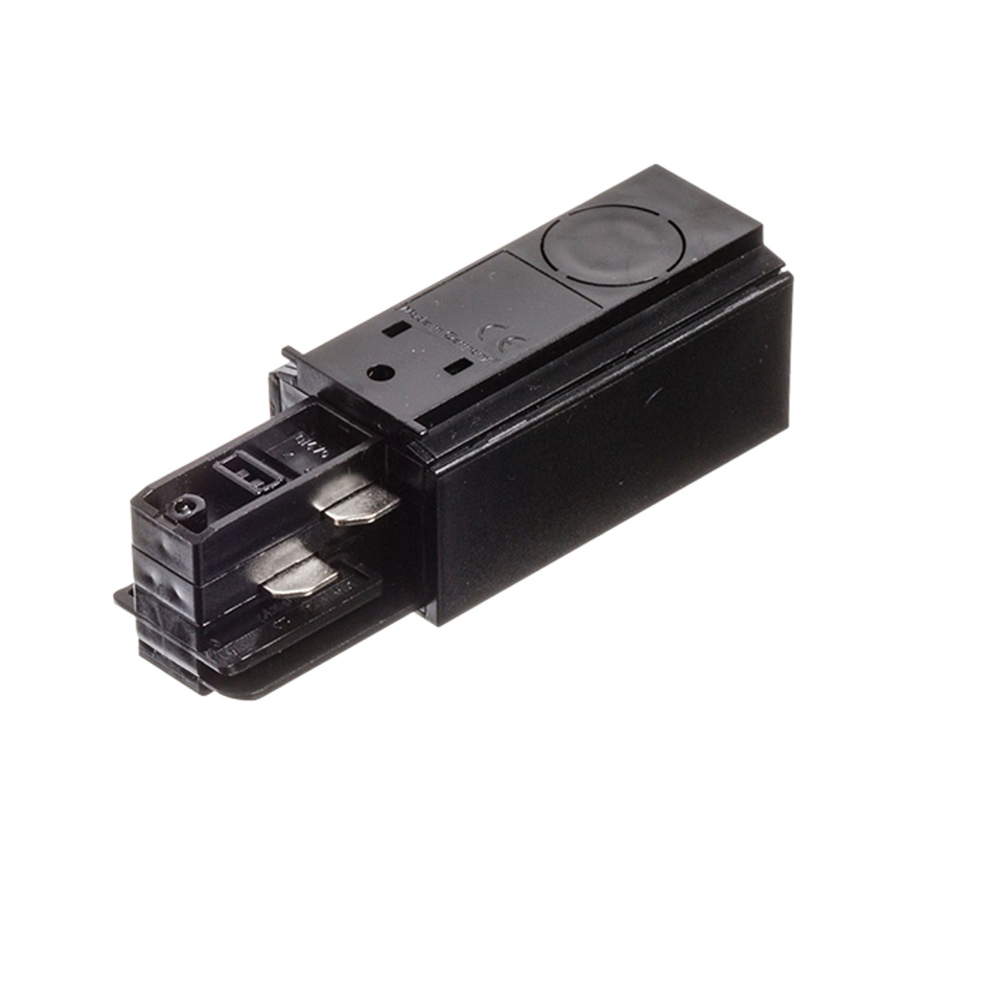 RENDL 3-circuit track system EUTRAC feed-in, polarity right black 230V R11312 3