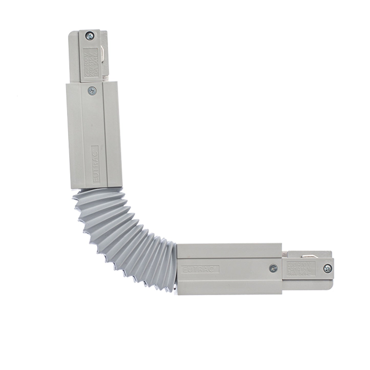 RENDL 3-circuit track system EUTRAC flex connector silver grey 230V R11331 3