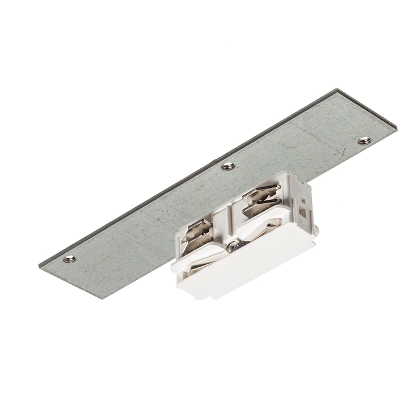 RENDL 3-circuit track system EUTRAC straight connector for 3-circuit tracks, electrical white 230V R11343 1