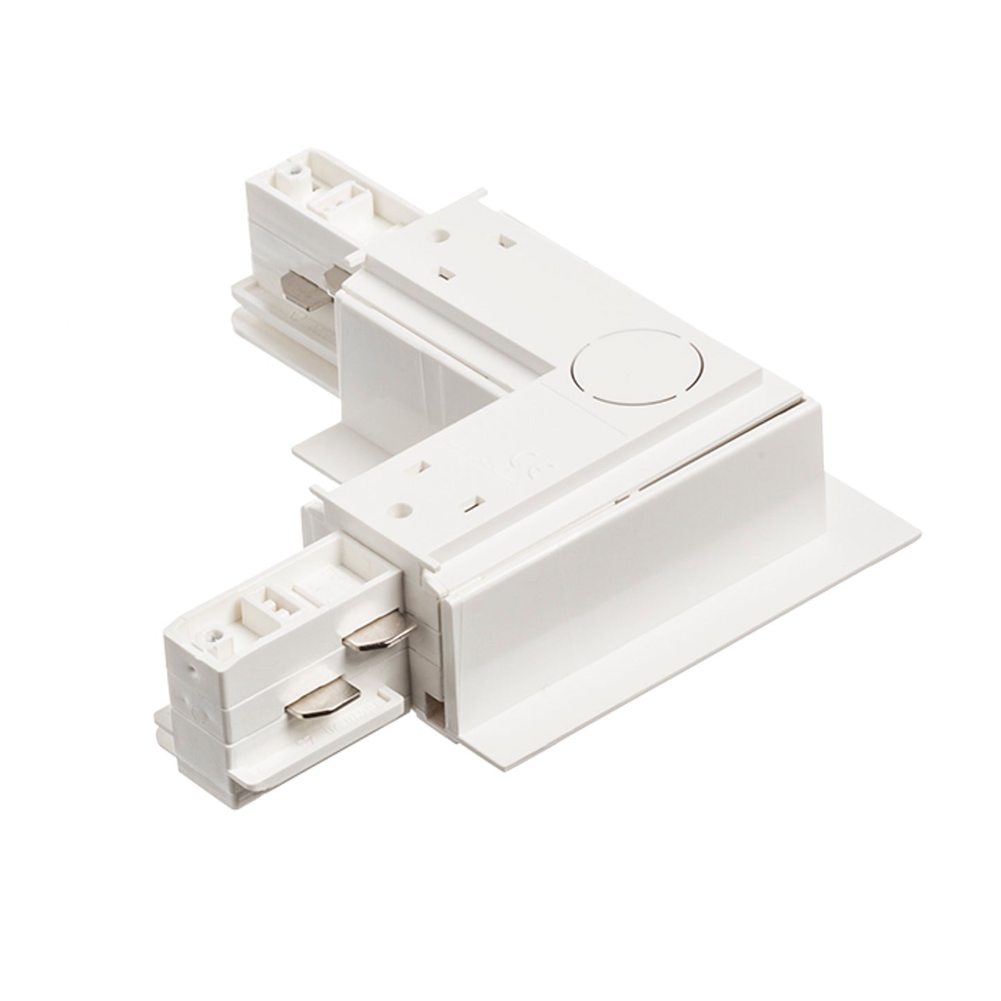 RENDL 3-circuit track system EUTRAC L connector for recessed 3-circuit tracks (outer polarity white 230V R11344 2