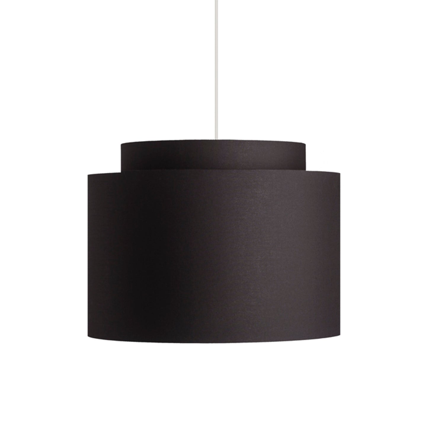 RENDL shades, shade bases, pendent sets DOUBLE 40/30 shade Polycotton black/golden foil max. 23W R11461 6