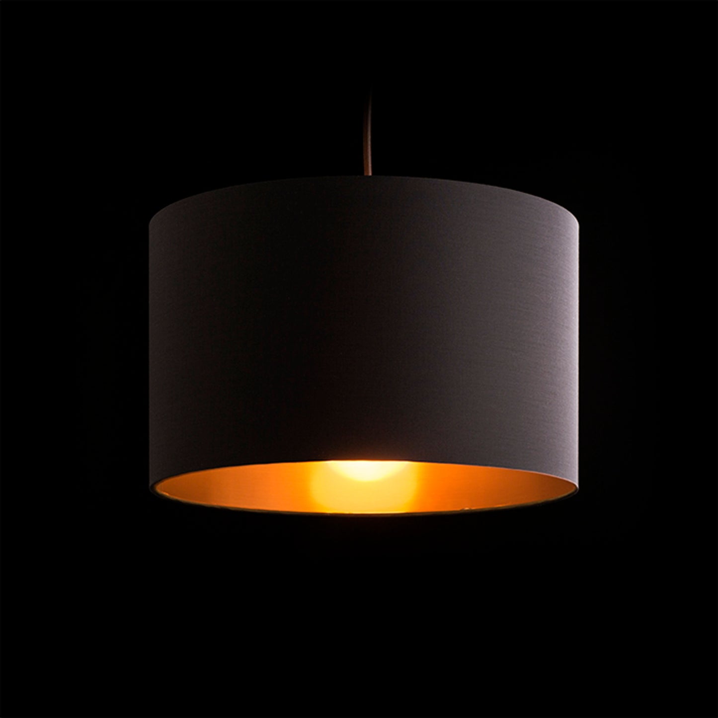 RENDL shades, shade bases, pendent sets RON 40/25 shade Polycotton black/copper foil max. 23W R11481 5