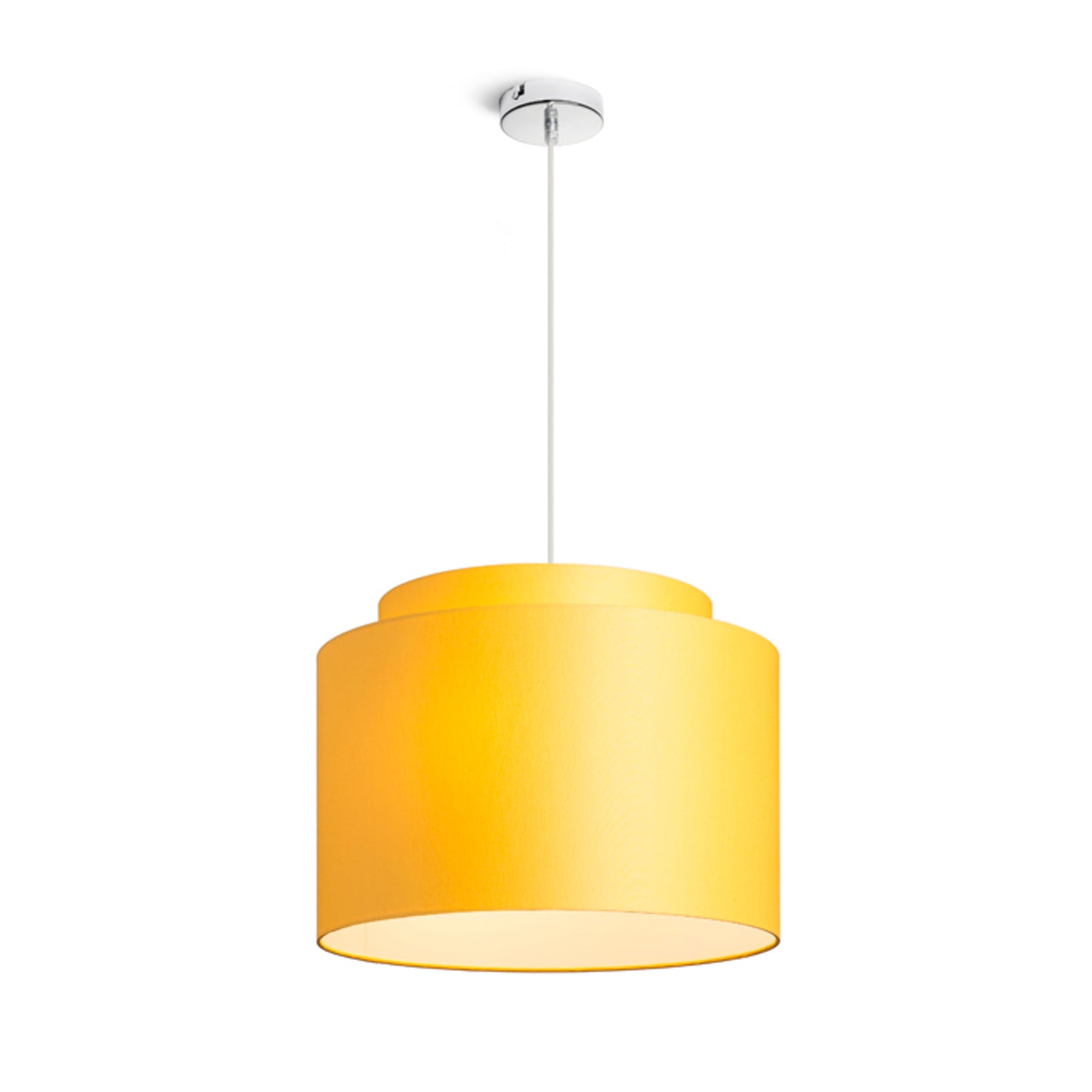 RENDL shades, shade bases, pendent sets DOUBLE 40/30 shade Chintz apricot/white PVC max. 23W R11507 2