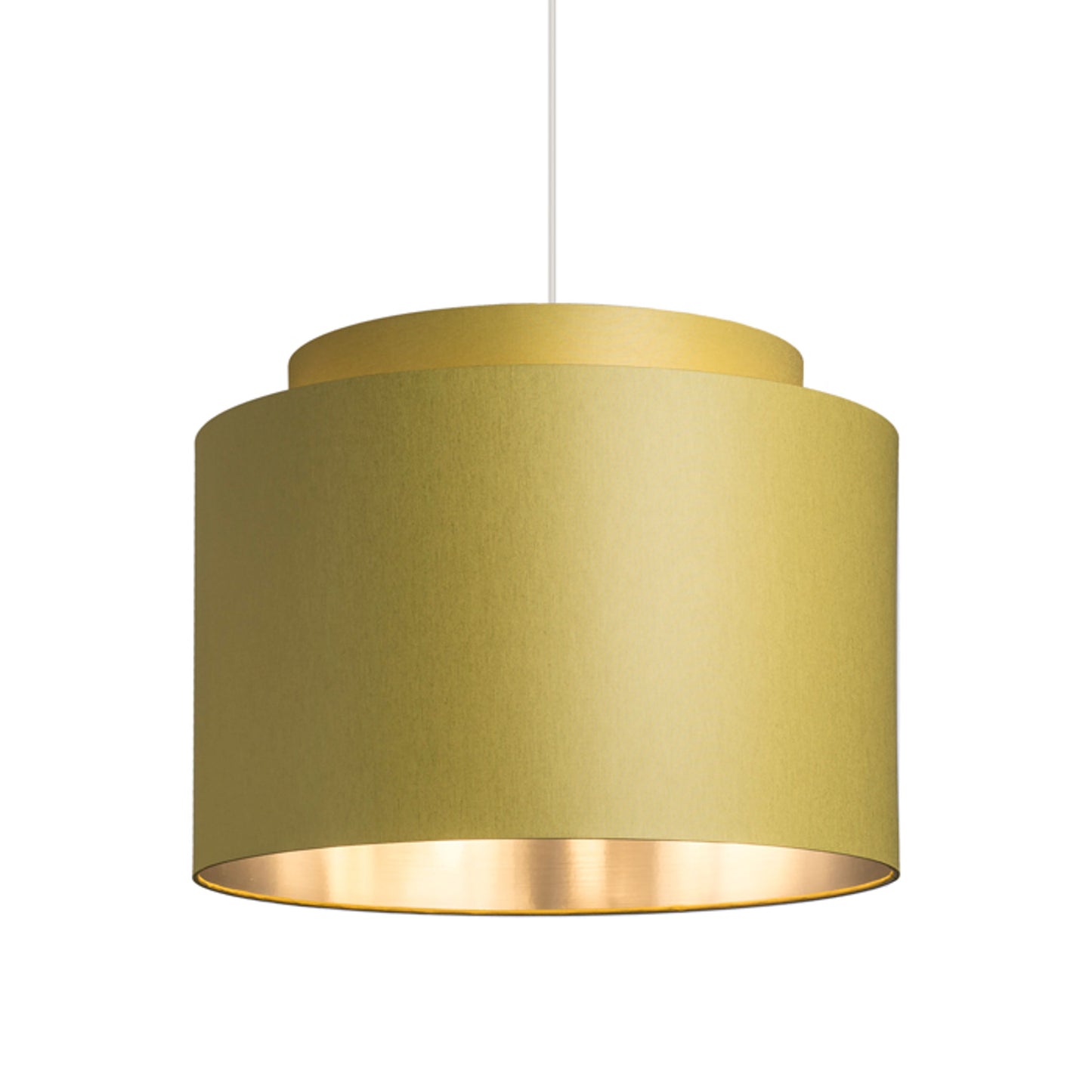 RENDL shades, shade bases, pendent sets DOUBLE 40/30 shade Chintz olive/silverfoil max. 23W R11535 4