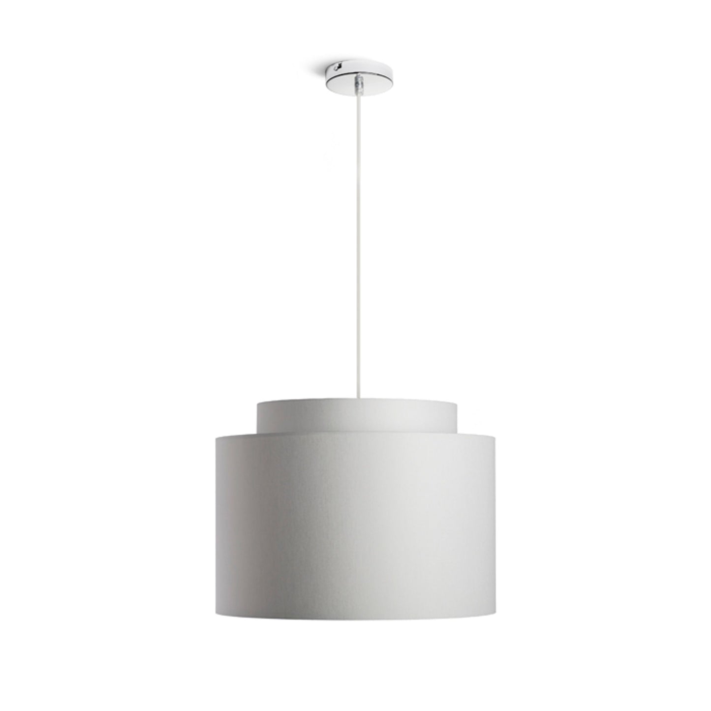 RENDL shades, shade bases, pendent sets DOUBLE 40/30 shade Chintz light grey/white PVC max. 23W R11553 6