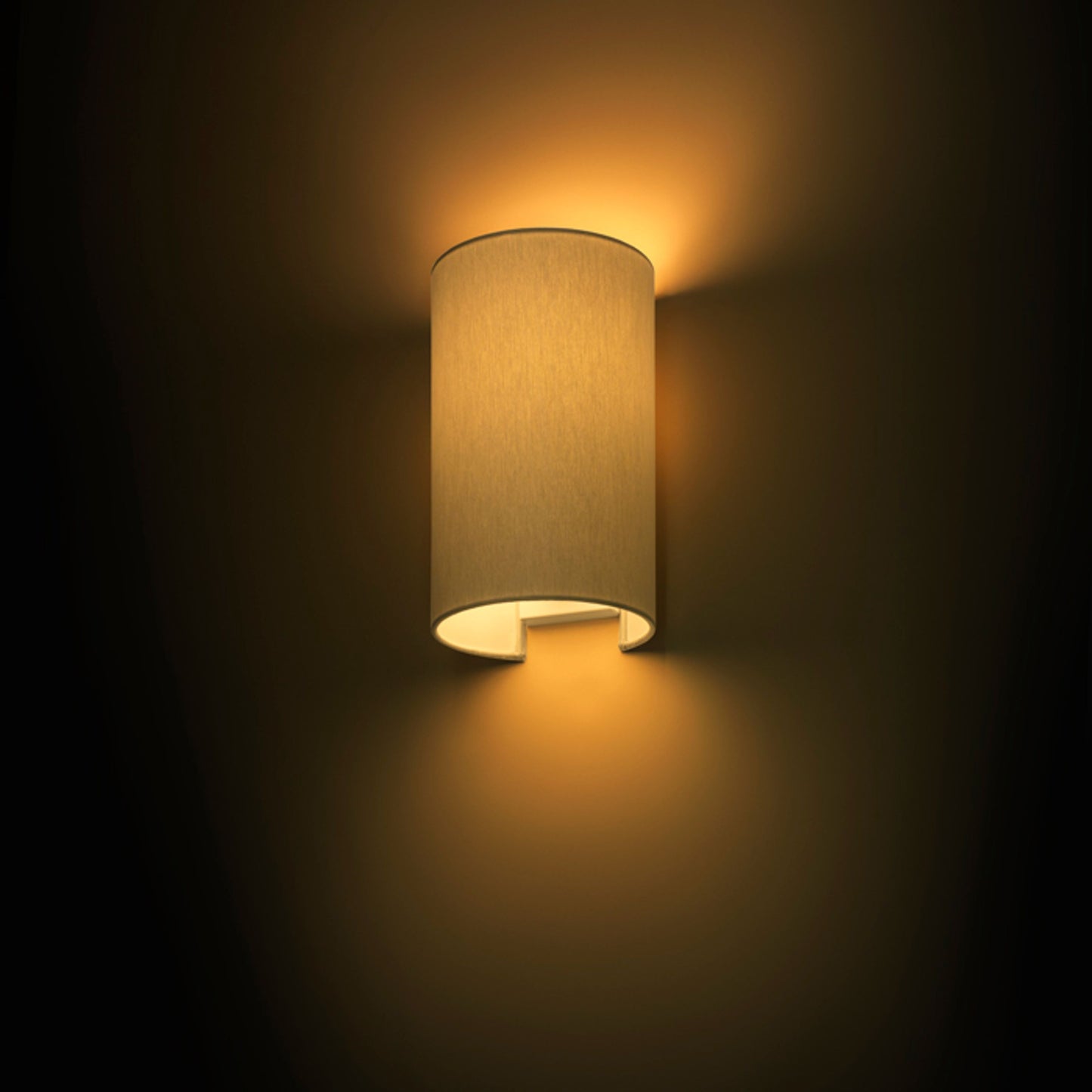 RENDL wall lamp RON W 15/25 wall Chintz light grey/white PVC 230V LED E27 15W R11557 2