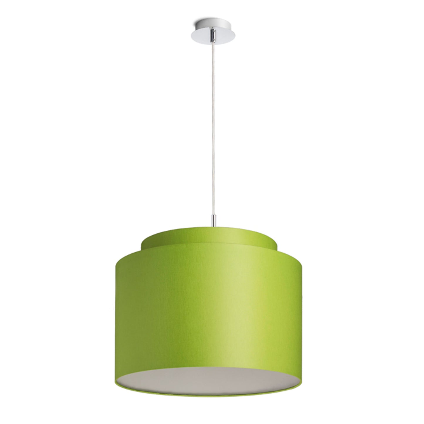 RENDL shades, shade bases, pendent sets DOUBLE 40/30 shade Chintz lime/white PVC max. 23W R11563 5