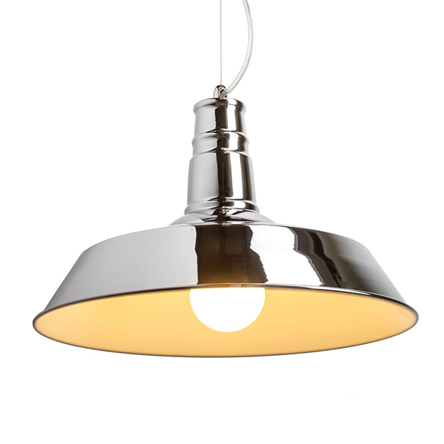 RENDL Outlet GOLDIE 46 pendant white inside chrome 230V LED E27 30W R11692 5