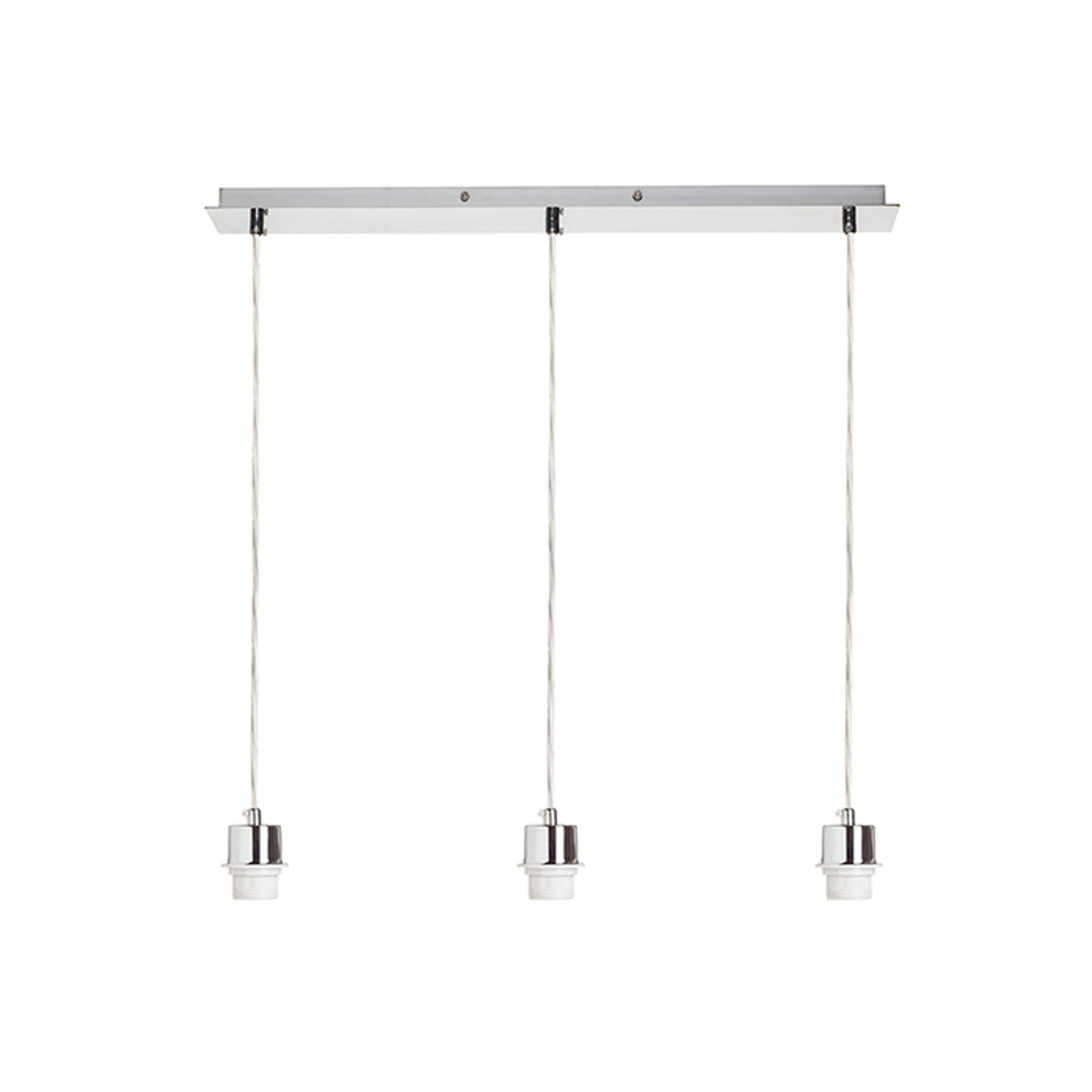 RENDL shades, shade bases, pendent sets MORE 60 pendant ceiling base chrome 230V LED E27 3x15W R11775 3